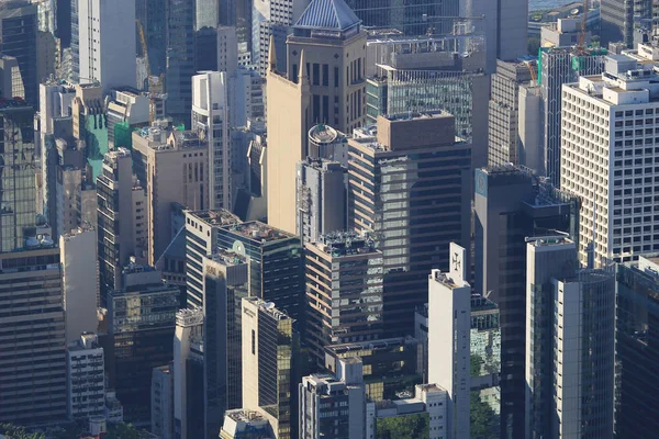 Crowded Hong Kong skyline scene — Stock Photo, Image