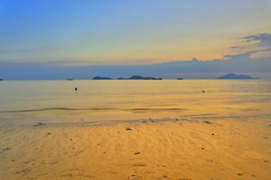 Günbatımı akciğer Kwu tan, Hong Kong.