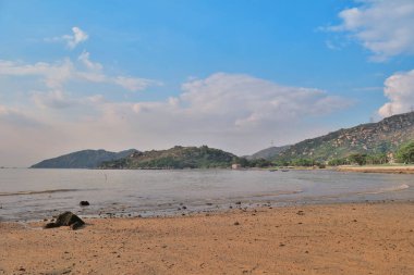Günbatımı akciğer Kwu tan, Hong Kong.