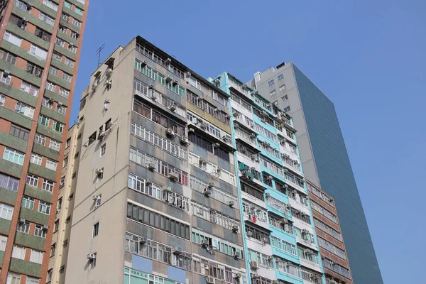 Tong lau vieja casa en Hong Kong — Foto de Stock