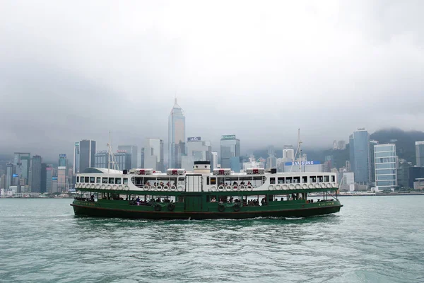 Διάσημο πλοίο στο λιμάνι Victoria στο Χονγκ Κονγκ — Φωτογραφία Αρχείου