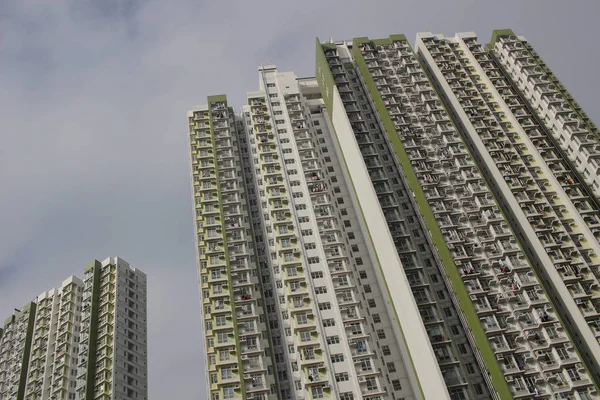香港市民房子上达房地产 — 图库照片