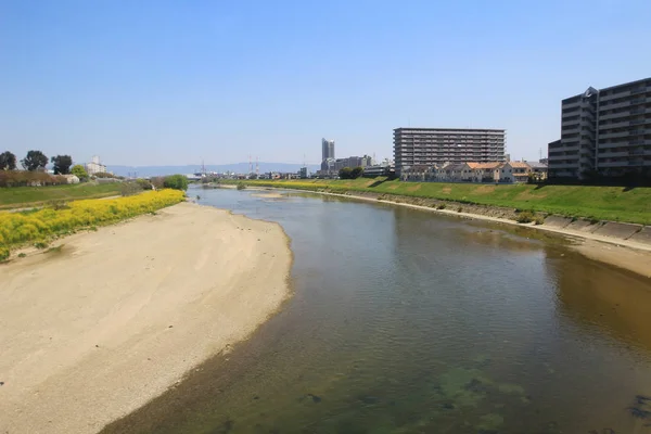 Vue du train d'Osaka à Nara, Japon — Photo