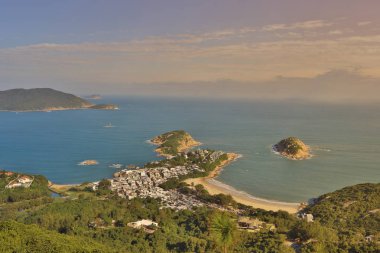 Hong Kong ejderhanın arka iz ile vied