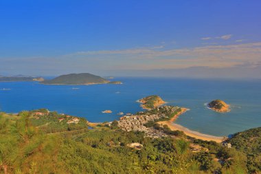 Hong Kong ejderhanın arka iz ile vied