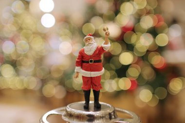 Noel baba bebek dekorasyon Boked ışık