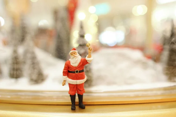 Dekoracje na Boże Narodzenie Santa Claus Mall — Zdjęcie stockowe