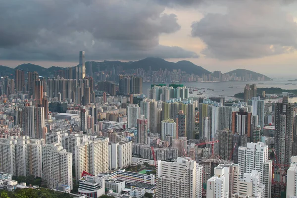 Vertikální život, rezidentní budovy Kowloon — Stock fotografie