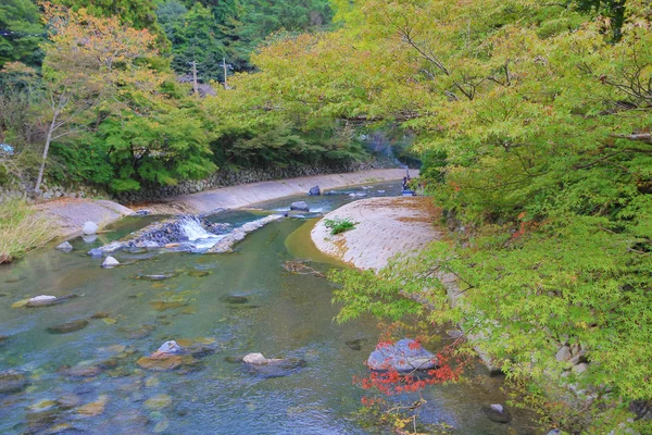 Fall. Autumn at Yasehieizanguchi — Stock Photo, Image