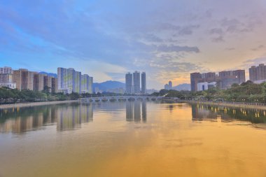 Şing Mun Nehri 2016 gün batımı görünümü