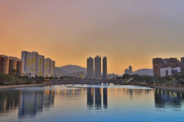 Şing Mun Nehri, gün batımı görünümü