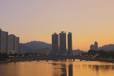 Şing Mun Nehri, gün batımı görünümü