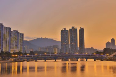Şing Mun Nehri, gün batımı görünümü