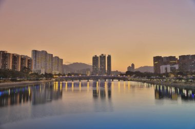 Şing Mun Nehri, gün batımı görünümü