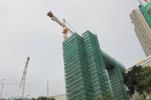 Edificio in costruzione a Hong Kong — Foto Stock