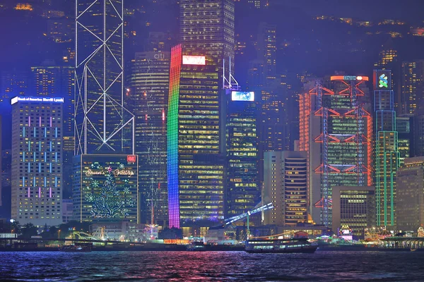 Hong Kong famous night view — Stock Photo, Image