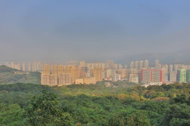Hong Kong şehir merkezinde, Tuen Mun görünümü.