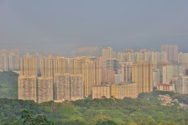 Hong Kong şehir merkezinde, Tuen Mun görünümü.