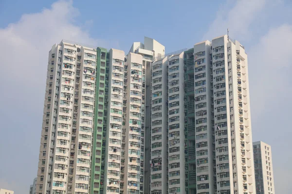 Imóveis de habitação pública em Hong Kong — Fotografia de Stock