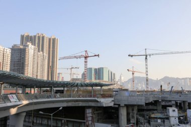 Hong Kong altında inşaat işleri 