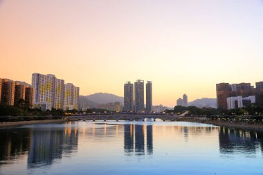 Şing Mun Nehri, gün batımı görünümü