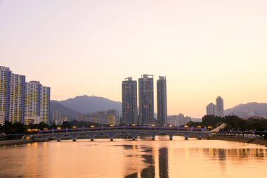 Şing Mun Nehri, gün batımı görünümü