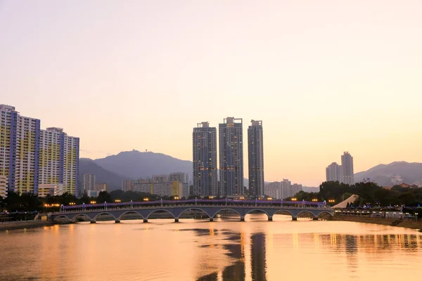 Şing Mun Nehri, gün batımı görünümü