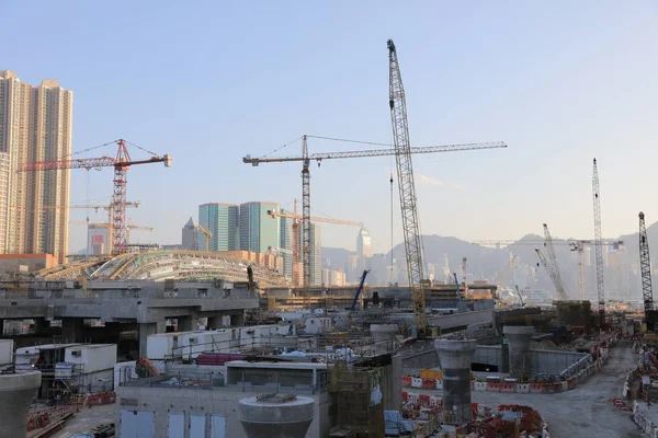 Za stavební práce v Hong Kongu — Stock fotografie