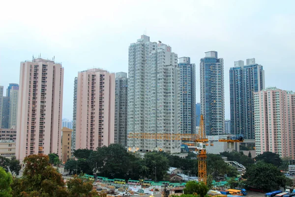Case centro di Kowloon con appartamenti — Foto Stock