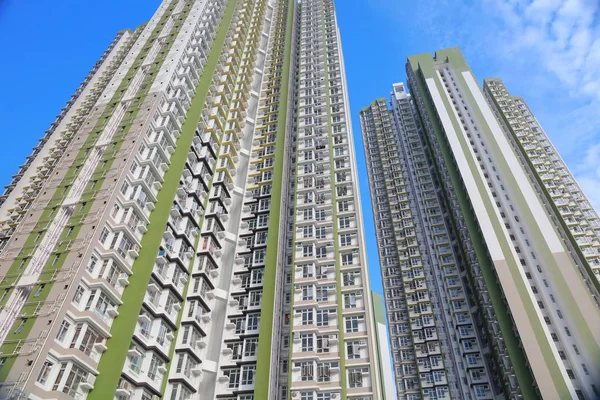 在香港的高密度生活条件 — 图库照片