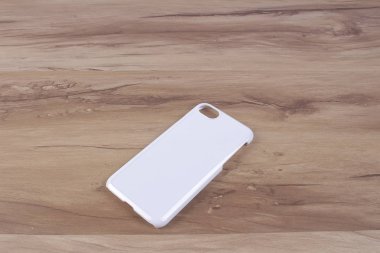 Ahşap arka plan akıllı telefon için durum