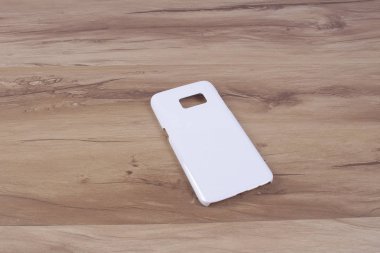 Ahşap arka plan akıllı telefon için durum