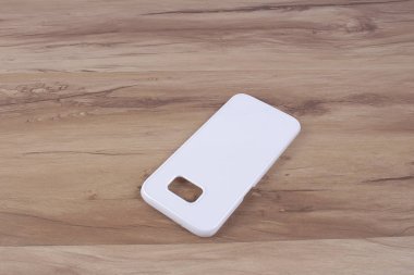 Ahşap arka plan akıllı telefon için durum