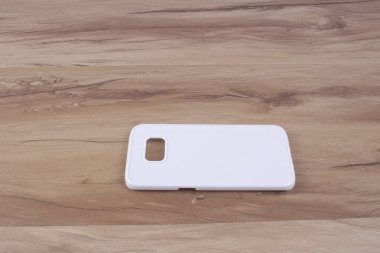 Ahşap arka plan akıllı telefon için durum