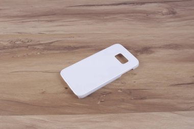 Ahşap arka plan akıllı telefon için durum