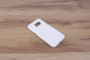 Ahşap arka plan akıllı telefon için durum