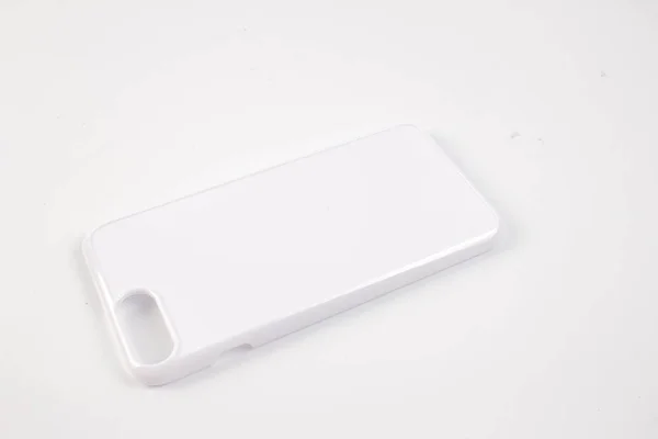 Чохол для смартфона білий фон — стокове фото