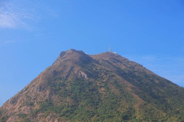 sonbahar manzara mavi gökyüzü