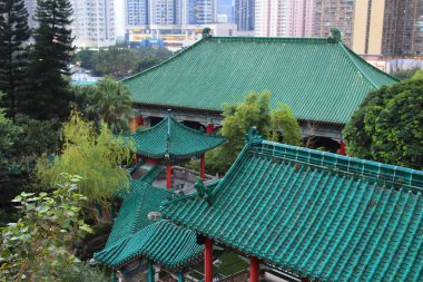Wong Tai Sin tapınağı Hong Kong 'da