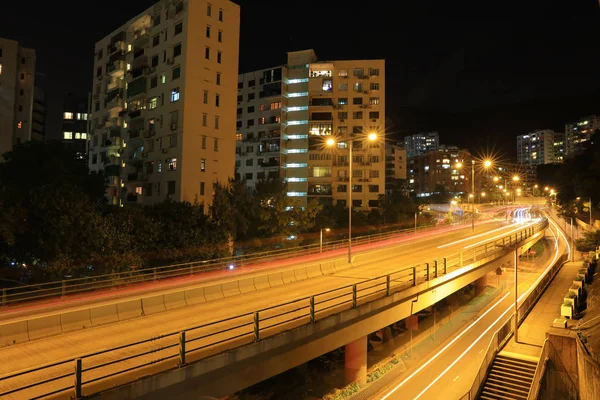 夜のウォータールー道の高速道路 — ストック写真