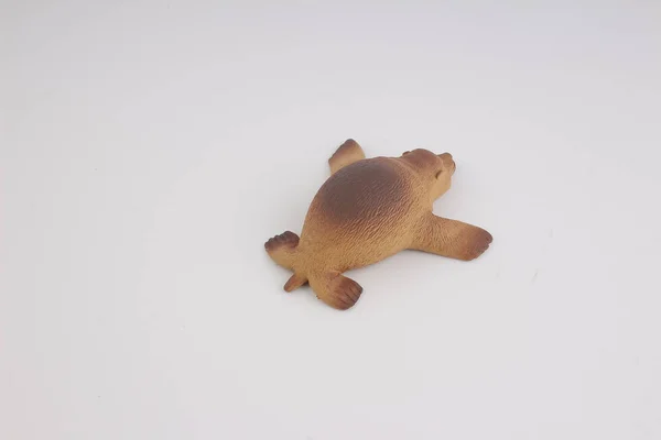 León marino de plástico, juguete con figura — Foto de Stock