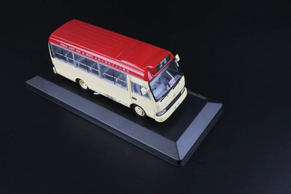 Red mini bus toys at hong kong — Stock Photo, Image