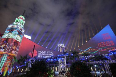  Açık Piazza tst 3D ışık gösterisi