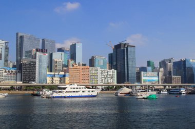 Kwun Tong barınağında tayfun  