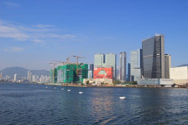 Kowloon Körfezi ile tayfun barınak 