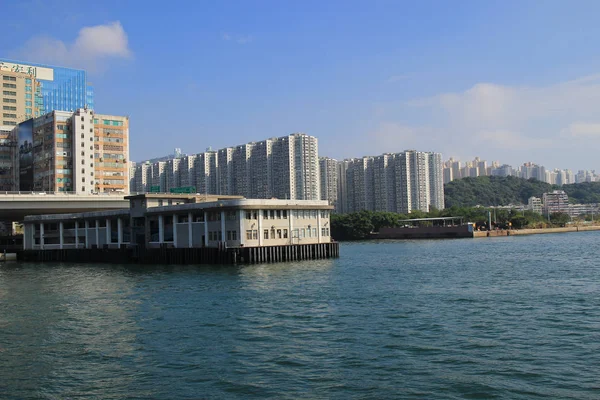 Cais público de Kwun Tong 2017 — Fotografia de Stock