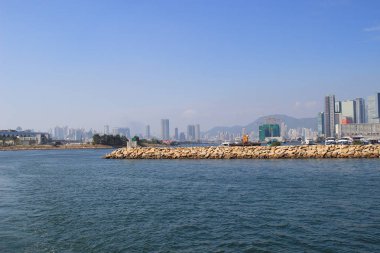 Kwun Tong barınağında tayfun  