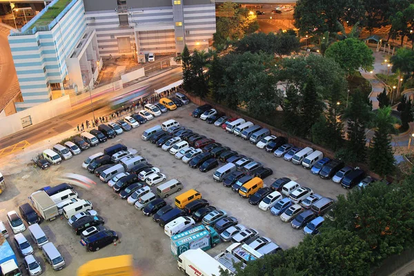 O parque de estacionamento em hong kong — Fotografia de Stock
