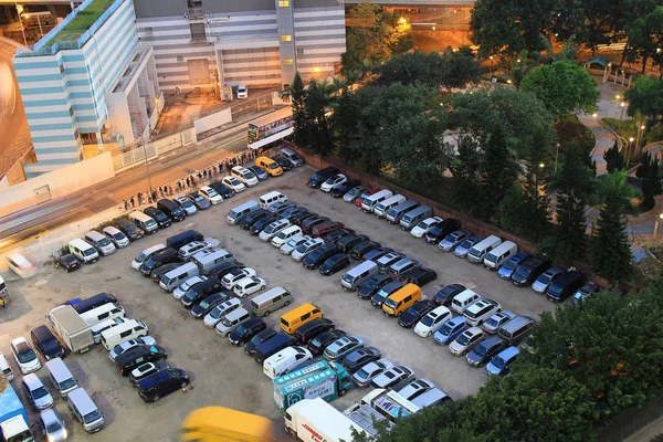 O parque de estacionamento em hong kong — Fotografia de Stock