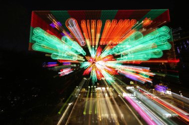 Tsim Sha Tsui, doğusunda Noel aydınlatma